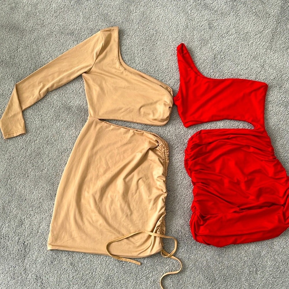 2 Set Clubbing Dresses Double Lined like Align Leggings Size S